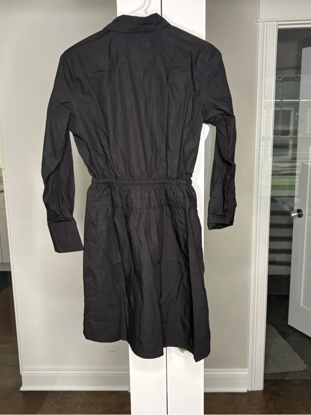 NWT J. Crew Elena Mini Shirt-dress Cotton Poplin Black